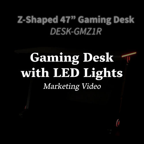 Gaming Desk with LED Lights - Marketing Video